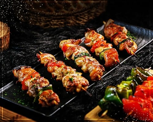 Chicken tikka skewers